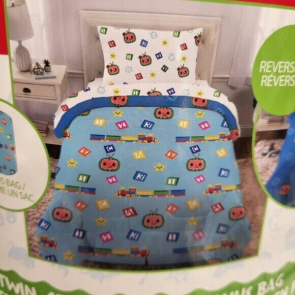 Cocomelon Comforter Twin Bedding Set Bed In A Bag - Picture 3 of 9